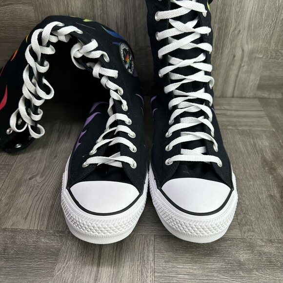 Converse CTAS XXHi Pride Men size 12 Black Multicolored Canvas Shoes - Picture 4 of 7
